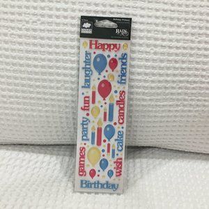 Cloud Design Scrapbooking "Birthday Rain Dots"  Stickers
